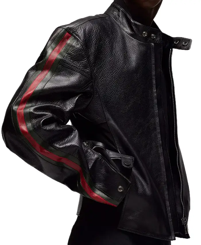 EsDeeKid Gucci Primavera Black Leather Jacket