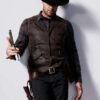 Fear the Walking Dead Garret Dillahunt Brown Leather Vest