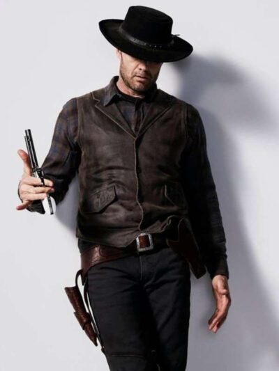 Fear the Walking Dead Garret Dillahunt Brown Leather Vest