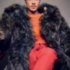 Fight Club Brad Pitt Fur Coat