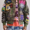 First Row ACT TODAY Multi Patches MA-1 Bomber Jacket