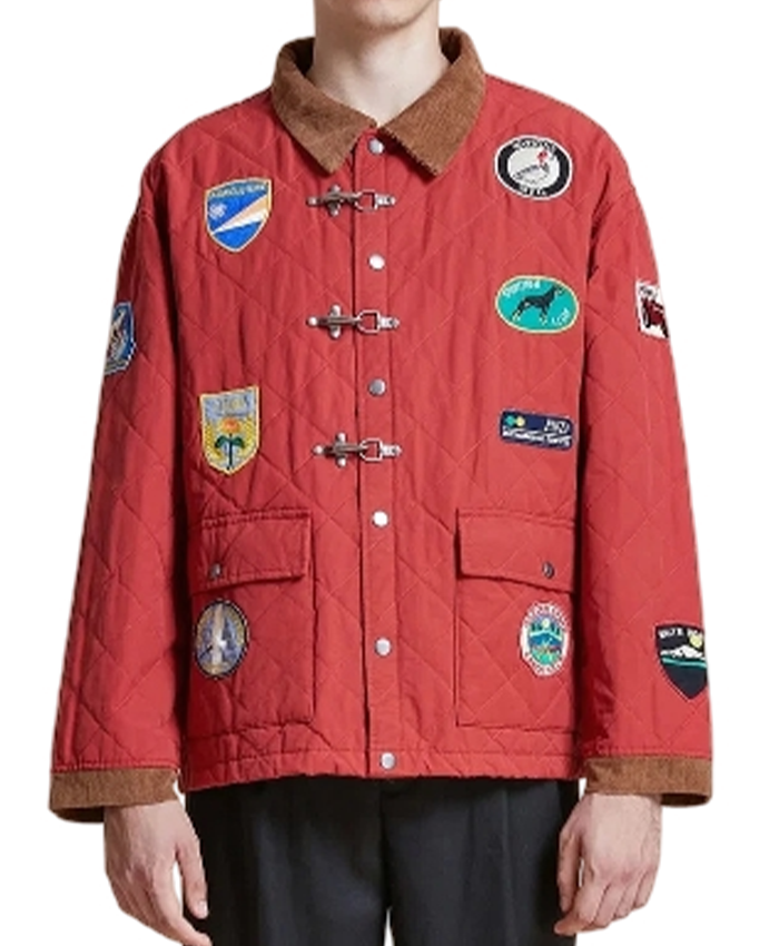 Found Quilt Patch Red Jacket