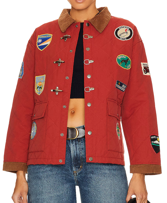 Found Quilt Patch Red Jacket