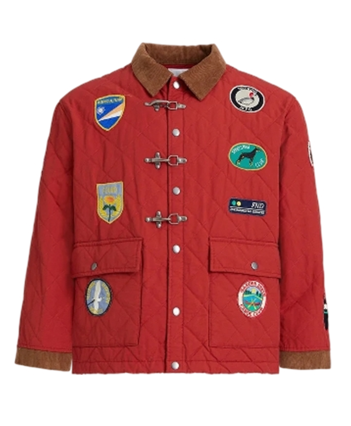 Found Quilt Patch Red Jacket