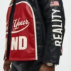 Free Your Mind Faux Leather Racing Jacket For Sale