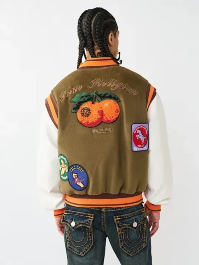 Garden Logo Retro Varsity Letterman Jacket