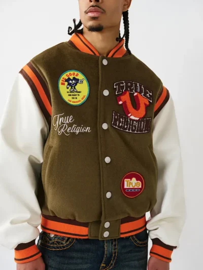 Garden Logo Retro Varsity Letterman Jacket