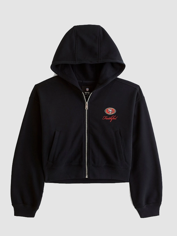 San Francisco 49ers Abercrombie & Fitch Full-Zip Hoodie - Image 2