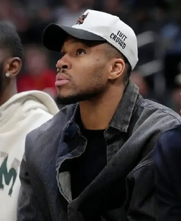 Giannis Antetokounmpo 2026 Black Denim Trucker Jacket