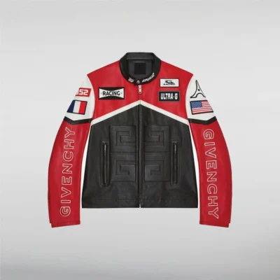 Givenchy-Racing-Red-and-Black-Leather-Jacket-front