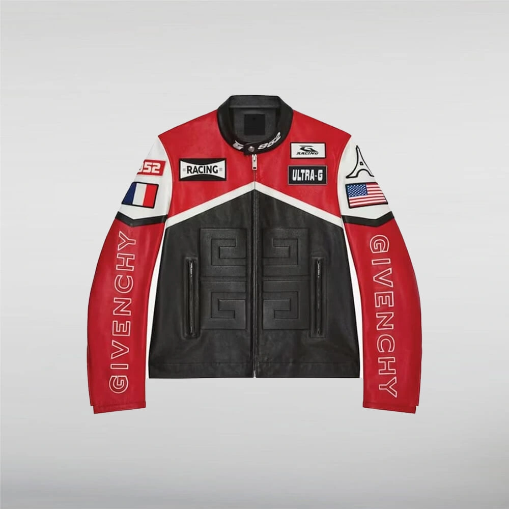 Givenchy-Racing-Red-and-Black-Leather-Jacket-front