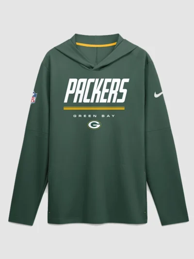 Green Bay Packers 2026 Sideline Long Sleeve Hooded T-Shirt