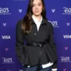 Hailee Steinfeld D23 Disney Event Black Peplum Jacket