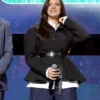 Hailee Steinfeld D23 Disney Event Black Peplum Jacket