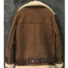 Hailey Bieber Brown Shearling Jacket
