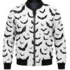 Halloween Black Bats Bomber Jacket