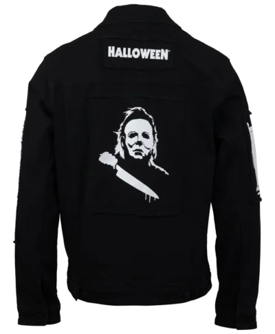 Halloween Michael Meyers Black Denim Jacket