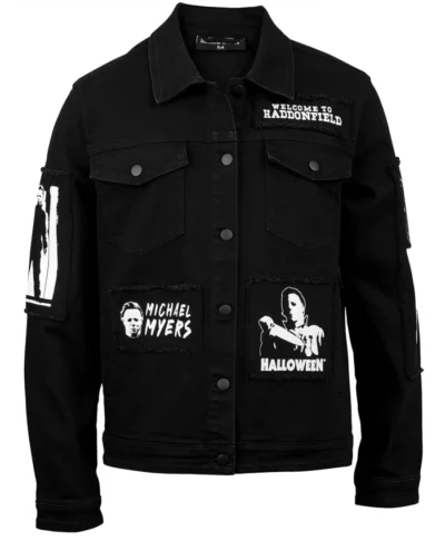 Halloween Michael Meyers Black Denim Jacket