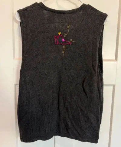 Halloween Vintage Embroidered Vest
