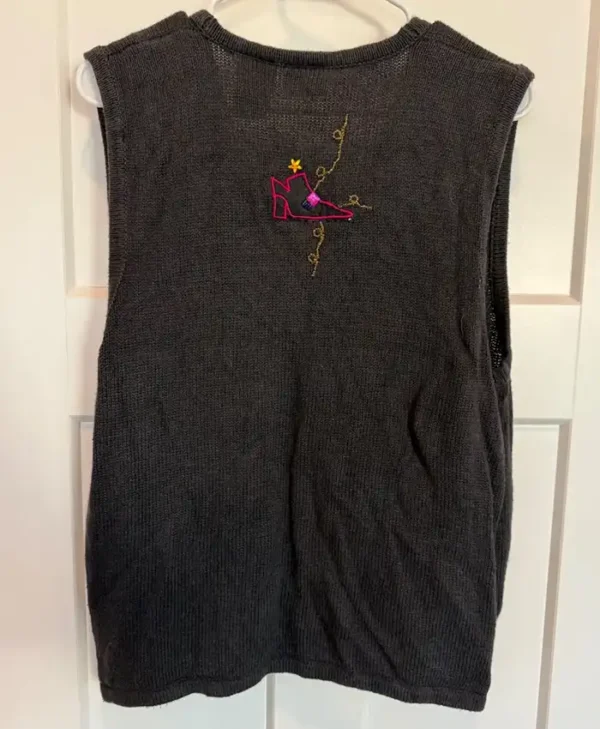 Halloween Vintage Embroidered Vest