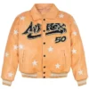 Hellstar x Avirex Men’s Leather Bomber Jacket