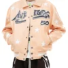 Hellstar x Avirex Men’s Leather Bomber Jacket