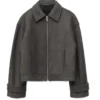 Honest Renovations S04 Jessica Alba Grey Wool Jacket