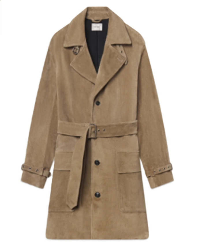 Honest Renovations S04 Jessica Alba Suede Trench Coat