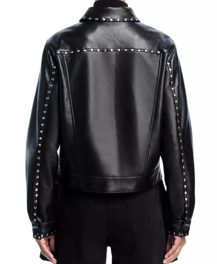 Honest Renovations S04 Lizzie Mathis Studded Leather Jacket
