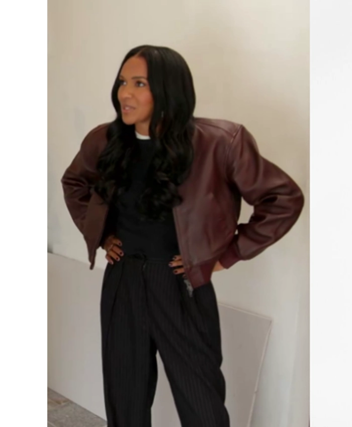 Honest Renovations S04 Lizzy Mathis Burgundy Jacket