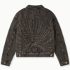 House Of Rrrors Washed Black Denim Trucker Jacket