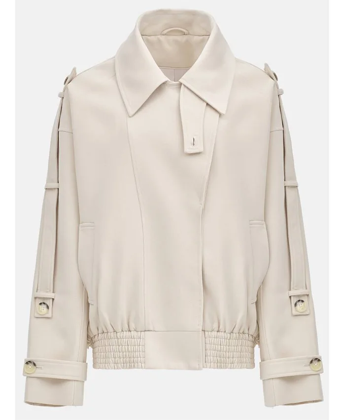 House of Stassi S01 Stassi Schroeder Beige Trench Jacket