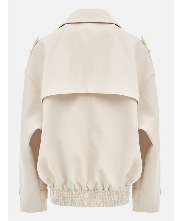 House of Stassi S01 Stassi Schroeder Beige Trench Jacket