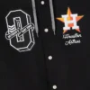 Houston Astros Black Insulated Twill Bomber Jacket
