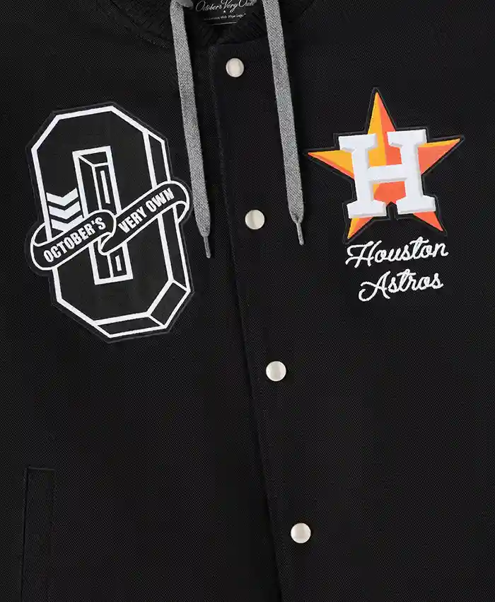 Houston Astros Black Insulated Twill Bomber Jacket