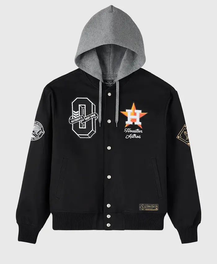 Houston Astros Black Insulated Twill Bomber Jacket