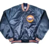 Houston Astros Vintage Navy Blue Satin Varsity Jacket