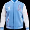 Houston Oilers Classic Blue Wool Varsity Jacket