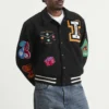 Icecream Trick Shot Collared Varsity Jacket