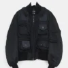 Issey Miyake Black Bomber Jacket