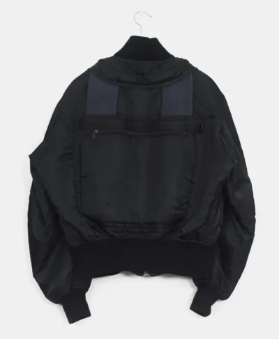 Issey Miyake Black Bomber Jacket