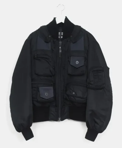 Issey Miyake Black Bomber Jacket