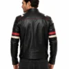 James Riding Leather Motorcycle Jacket For Men