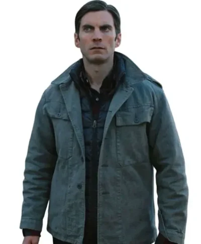 Jamie Dutton Grey Cotton Jacket