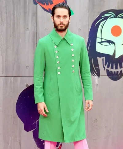 Jared Leto Green Long Jacket