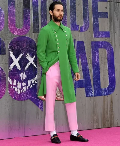 Jared Leto Green Long Jacket