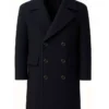 Jason Statham Shelter Black Wool Coat