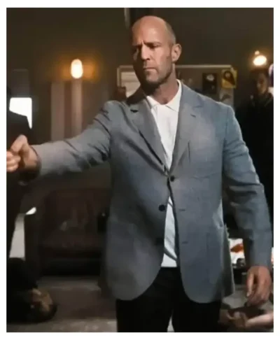 Jason Statham Wrath Of Man Grey Blazer