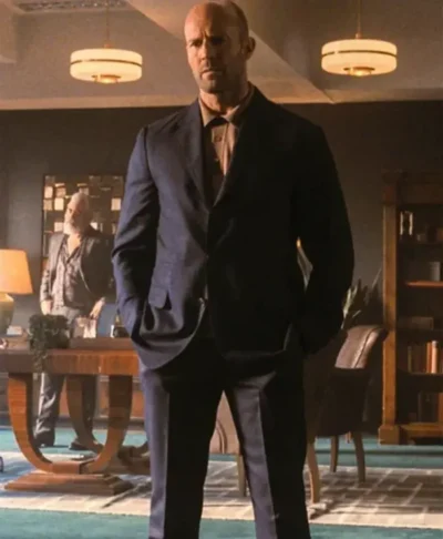 Jason Statham Wrath of Man Blue Blazer