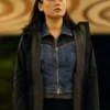 Jemma Moore Red Eye Black Leather Jacket